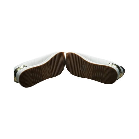 MICHAEL Michael Kors Monique Knit Sneaker White/Gold-tone Accents NWOT Size 9.5 - Picture 13 of 15